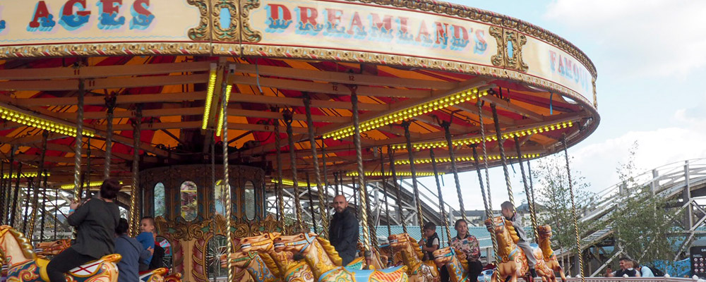 merry-go-round at Dreamland in Margate
